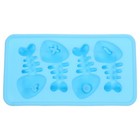  Fishbone Silikonformen Eiswürfelschale Eiswürfelformen Popsicle Maker Lolly
