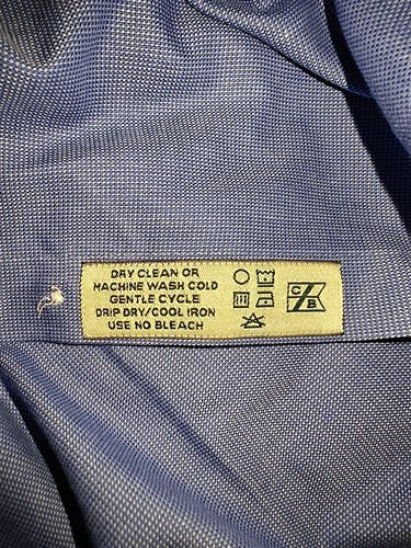 Cutter & Buck MensX XL Blue Plaid Long Sleeve Button Down Collar Shirt Hummer - Picture 12 of 12
