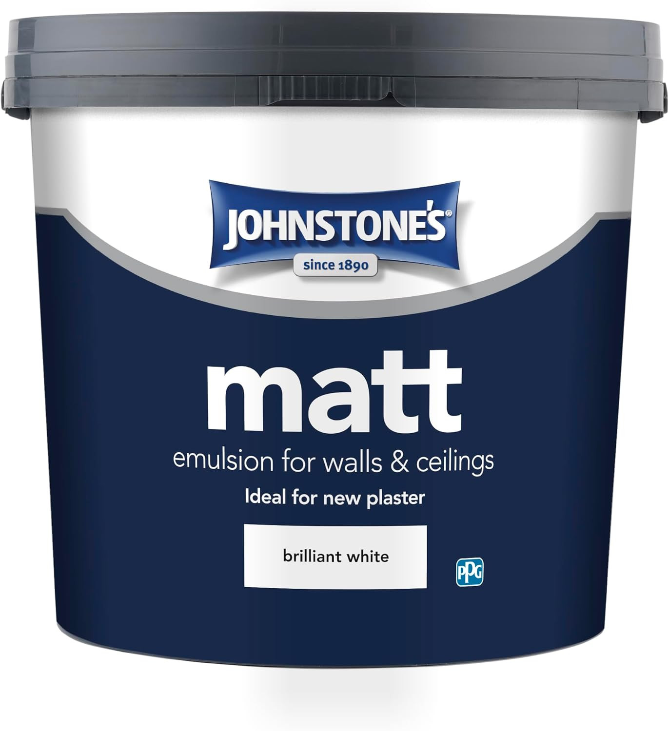 306755 Matt Emulsion Paint, Brilliant White, 5 L (Pack of 1)