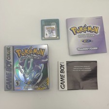 Pokemon Crystal Version Nintendo Gameboy Color CIB Complete MINT Box LOOK AT PIC