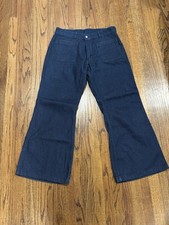Seafarer Vintage Bell Bottom Dungarees Size 36x29