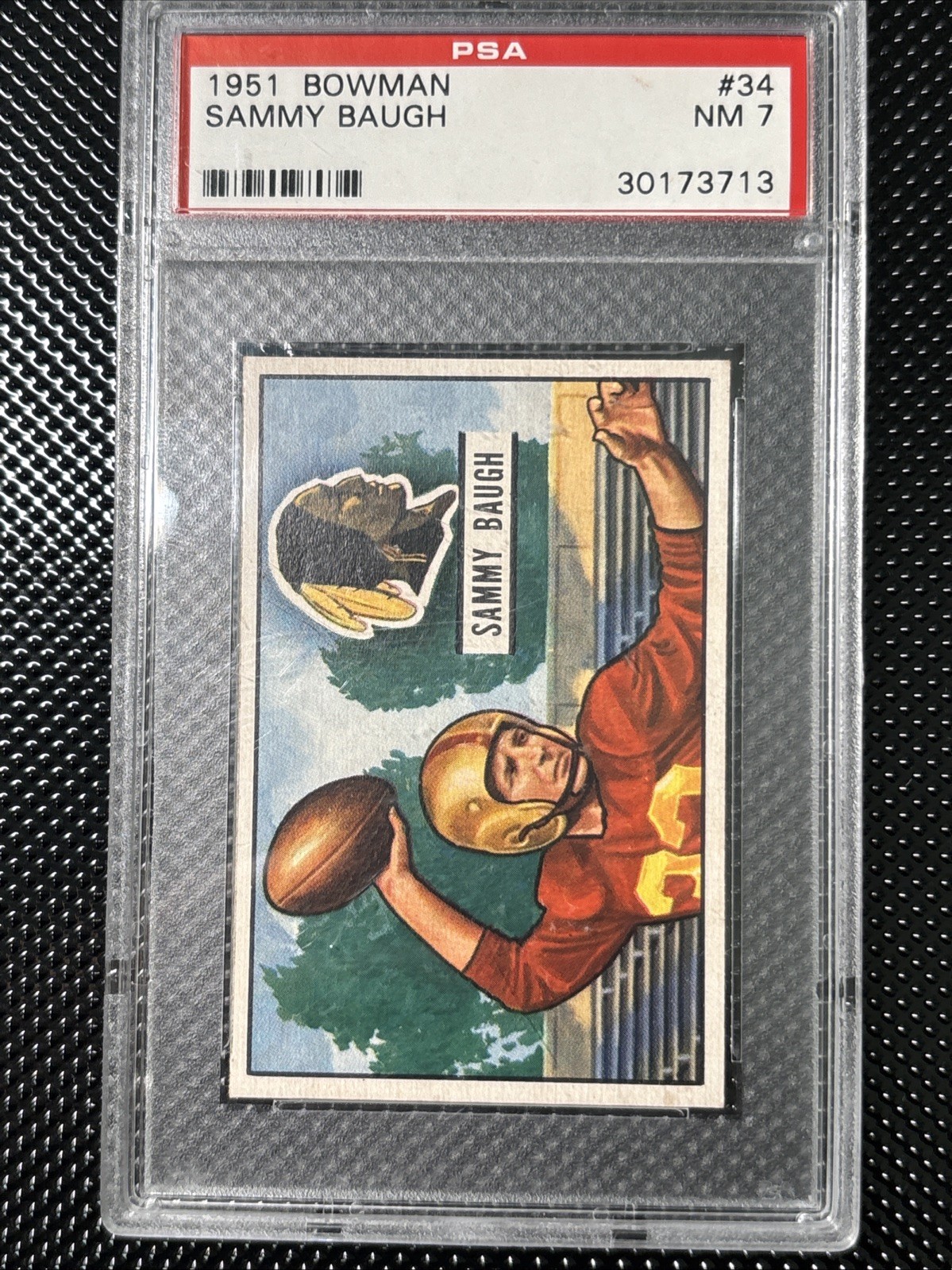 1951 BOWMAN #34 SAMMY BAUGH PSA 7