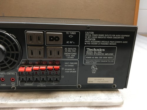 Technics Stereo Integrated Amplifier SU-G90 No Remote Included - Picture 5 of 8