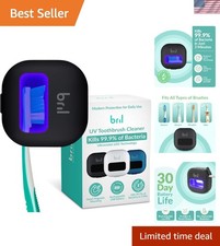 UV-C Toothbrush Sanitizer and Holder, Wall Mounted, Rechargeable