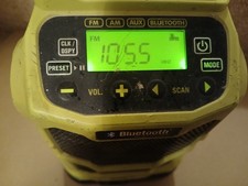 RYOBI One 18V Compact Bluetooth Speaker AM FM Radio P742 TOOL ONLY volume