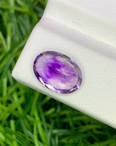 Natural Super Seven 2.96 Carat 11.6x8.3 MM Oval Shape Faceted Gemstone - Picture 6 of 6