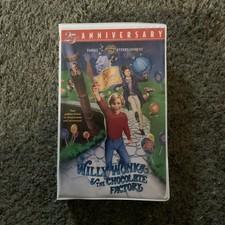 Willy Wonka and the Chocolate Factory 25th Anniversary Edition VHS in Clamshell