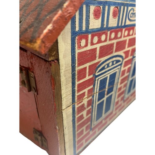 Antike Converse Red Robin Spielzeugscheune Holzstall gestempelt Holz - Bild 11 von 11