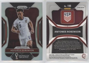 2022 Panini Prizm World Cup Qatar Silver Prizm Antonee Robinson #199