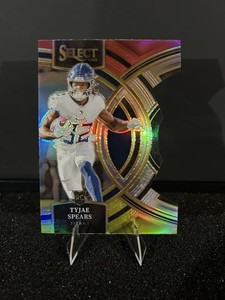 2023 Panini Select - Premier  Tyjae Spears #172 Red & Yellow Prizm Die-Cut (RC)