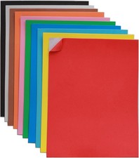 Adhesive White EVA Foam Sheets for Crafts, 9" X 12", 2Mm Thickness Sticky Back