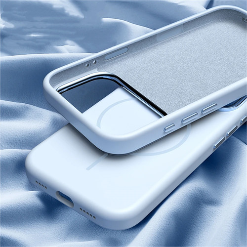 For Apple iPhone 17 Pro Max Liquid Silicone Cover Matte Microfibre Magsafe Case - Imagen 4 de 12