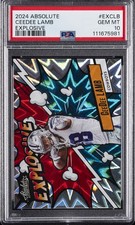 2024 PANINI ABSOLUTE EXPLOSIVE #EXCLB CEEDEE LAMB PSA 10