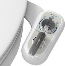Left-Handed Bidet Attachment Toilet Self-Cleaning Frontal  Rear Wash