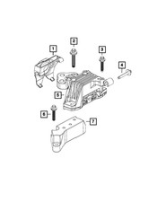 Genuine Mopar Transmission Mount Isolator 68418876AB