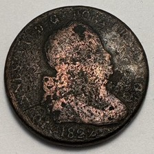 1822 Portugal 40 Reis Km #370 Gomes J6 05.06