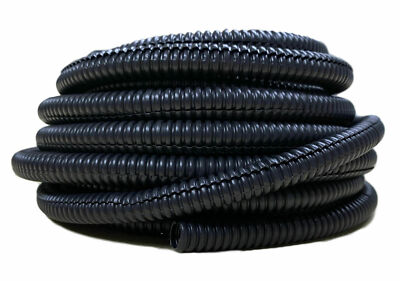 50 Feet FT 1/2'' Black Split Loom Wire Flexible Tubing Hose Car Audio