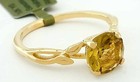 GENUINE 3.10 Cts YELLOW TOPAZ RING 10k YELLOW GOLD - Free Certificate Appraisal — photo 4