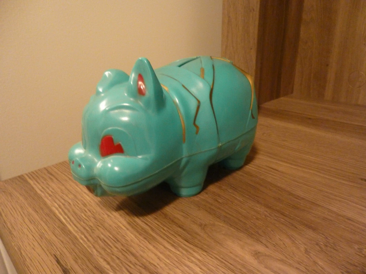 Vintage 1960 s Hard Plastic Made in Canada Reliable Piggy Bank