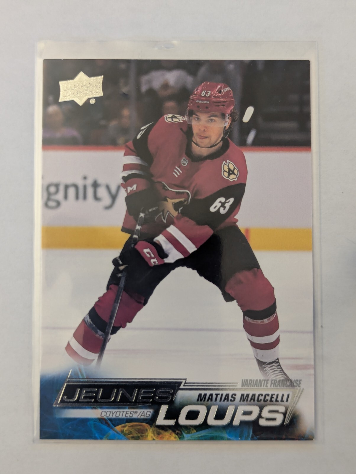 2022-23 NHL Upper Deck Series 1 Matias Maccelli Young Guns French #216 Utah HC