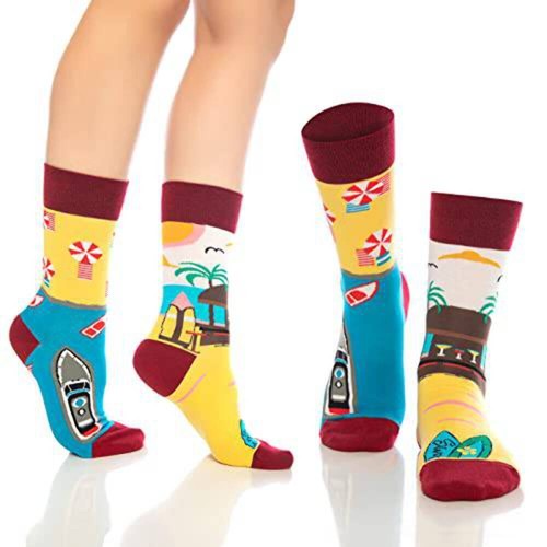 Calcetines novedosos de algodón para hombre y mujer - (6 pares) - Imagen 5 de 8