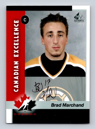 Brad Marchand Authentic Autographed Signed Team Canada Custom Signature Card