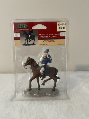 Lemax Christmas Village BRAND NEW (OSNIB) 2004  Mounted Policeman  #42859