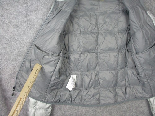Eddie Bauer Packable Jacket Womens Medium W38 Silver First Ascent 800 Goose Down - Picture 9 of 23