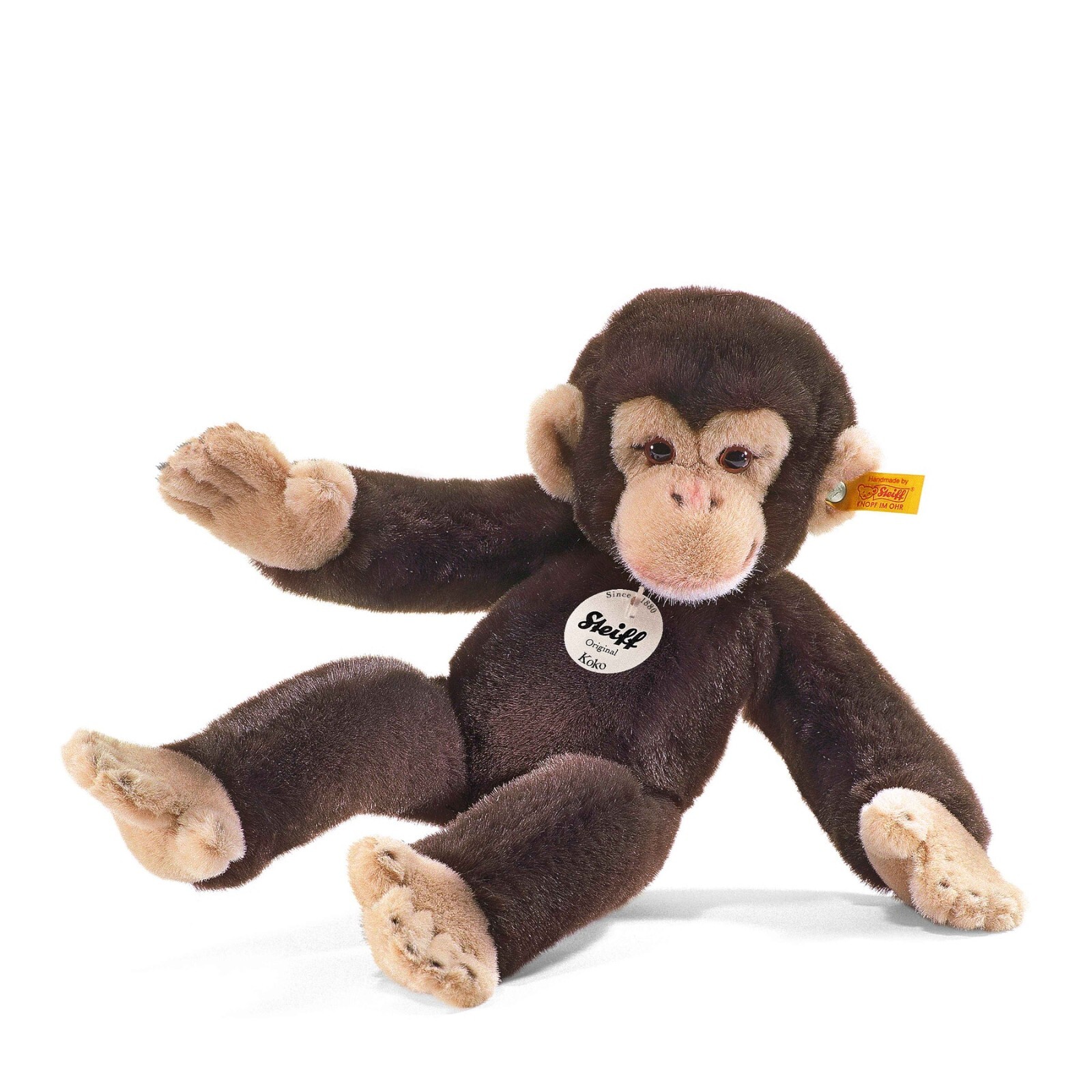 STEIFF EAN - 064722 Koko Chimpanzee - Free Gift Box & Brand New 35cm
