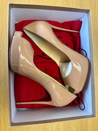 CHRISTIAN LOUBOUTIN New Very Privé 120mm Open Toe Pumps Heels UK 5 EU 38 - Picture 10 of 13