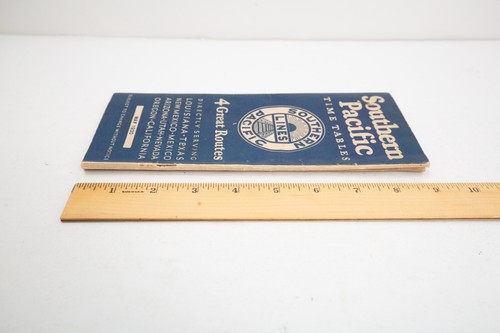 Southern Pacific timetable May 1930 LA TX NM Mexico AZ UT NV OR CA Ephemera Map - Picture 14 of 15