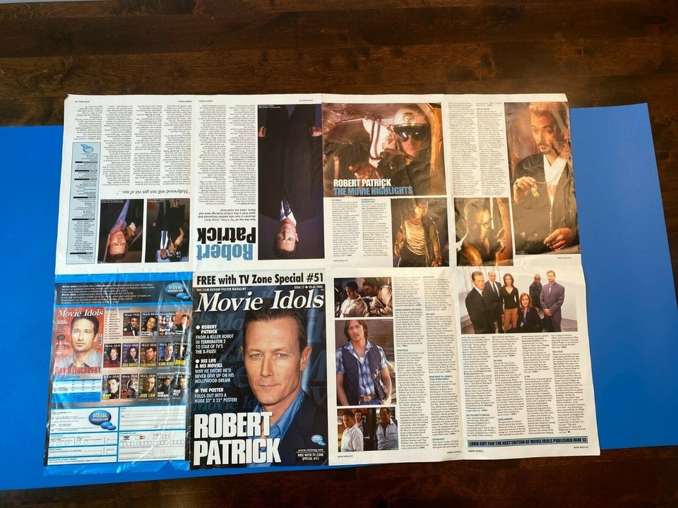 Robert Patrick Large Poster Movie Idols Film Review Magazine Poster 840 x 595mm eBay