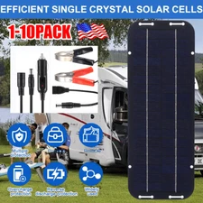30W Solar Panel 12V Trickle Charger Battery Charger Kit Maintainer Boat Car LOT