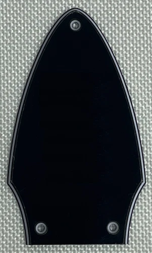Black 3-Ply For Fit Gibson Flying V Truss Rod Cover Blank Guitar Pickguard