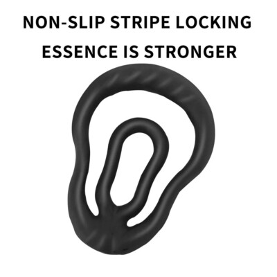Male Scrotum Testicle Squeeze Rings – CBT Enhancer, Penis Stretcher Cage, Spiked/Dotted/Ribbed TPE, 1 Pack