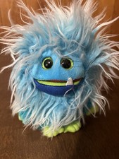 Ty Beanie Frizzys Frizzies Fang Plush Stuffed Animal Blue Monster 7" With Tag