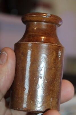 Antique, 3 1/4'', Stone Glazed, Ink Bottle, Item # A - 5099