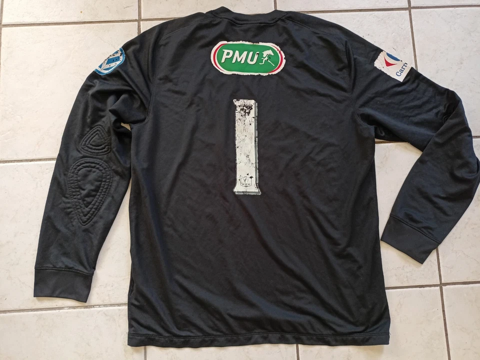 MAILLOT FOOT NIKE GOAL COUPE FRANCE CA PMU N°1 TAILLE L/D6 USé - Photo 4/4