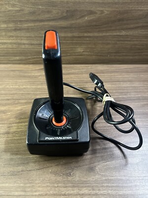 Vintage Pointmaster Atari 2600 Commodore Joystick Controller Black
