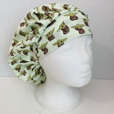 surgical/medical cap, bouffant with cord lock- Star Wars Baby Yoda