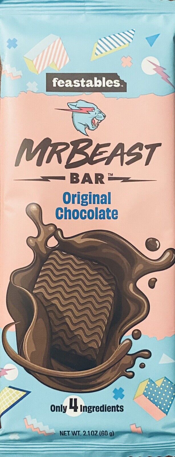  Feastables MrBeast Chocolate Bars – Made With