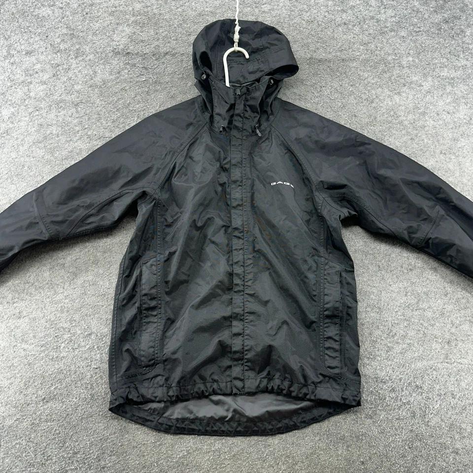 Grundens Jacket Mens XS Black Logo Full Zip Hooded Rain Coat Fishing Gear - Image 4 of 4