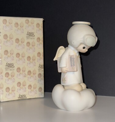 Precious Moments Boy Angel Figurine  - Trust In The Lord - 1983 - Box # E-9289