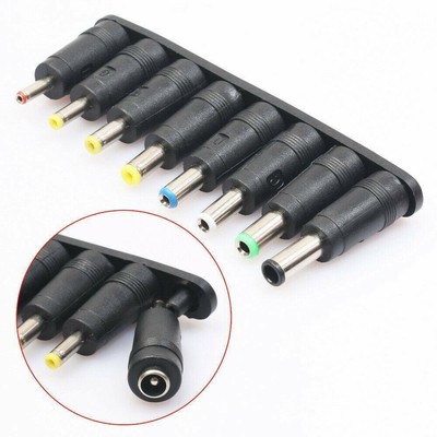 Universal Laptop 8 AC Netzteil Adapter Set DC Stück Stecker Tipps Notebook