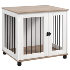 Stylish Dog Crate Side Table   Lockable Indoor Kennel for Small  Medium Dogs