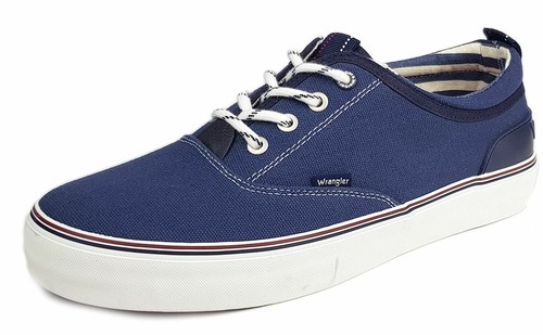 plain navy trainers