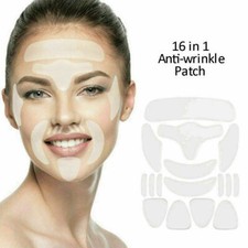 16Pcs Silicone Anti Wrinkle Pad Patches For Face Eye Forehead Reusable UK Stock