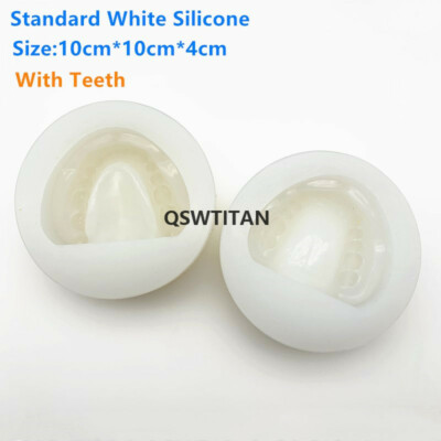 Dental Plaster Model Mold Mould of Edentulous Jaw Complete Cavity Block Silicone