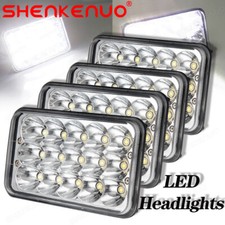 4pcs 4x6 Led Headlights Hilo Beam Headlamps For Pontiac Trans Am 1998-1999 4pcs 4x6 Led Headlights Hilo Beam Headlamps For Pontiac Trans Am 1998-1999