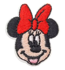 MINNIE MOUSE - Small Embroidered Iron-On/Sew-On Patch